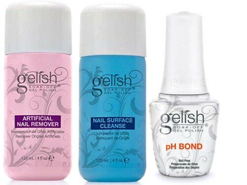 Gelish - Cleanse 4oz + Remover 4oz + pH Bond