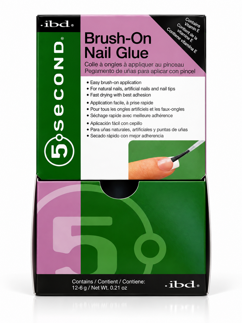 Ibd - 5-Second - Brush-On - Nail Glue (12 Pcs)