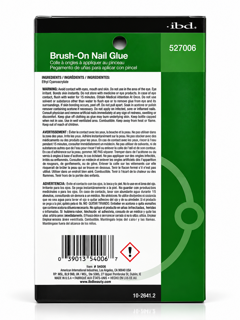 Ibd - 5-Second - Brush-On - Nail Glue (12 Pcs)