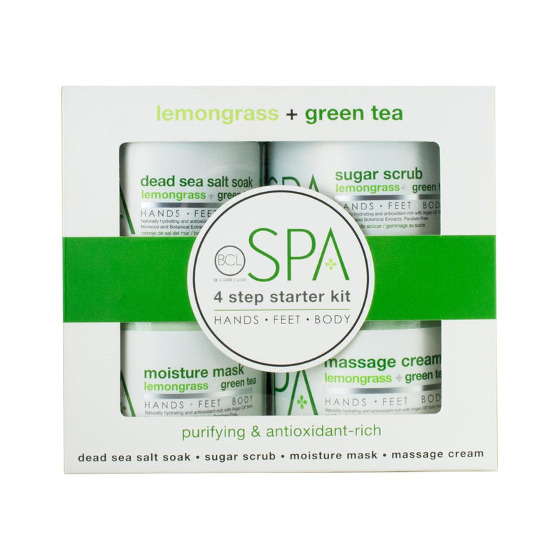 BCL SPA - Kit de inicio de 4 pasos con hierba limón y té verde