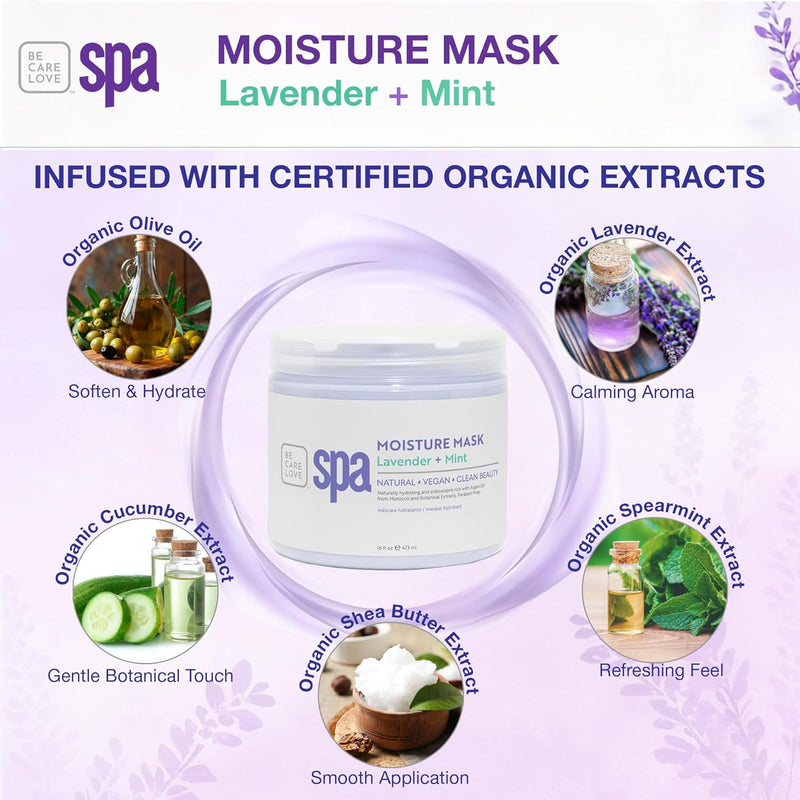 BCL SPA - Mascarilla hidratante - Lavanda + Menta 128 oz (Copia)