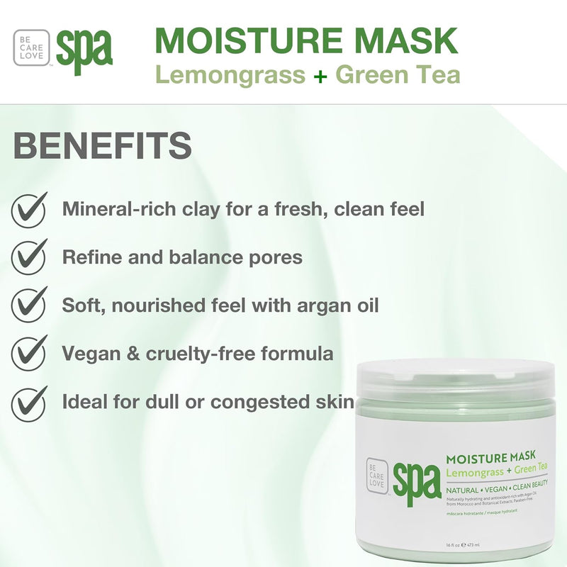 BCL SPA - Mascarilla Hidratante - Hierba Limón + Té Verde 3.8 litros