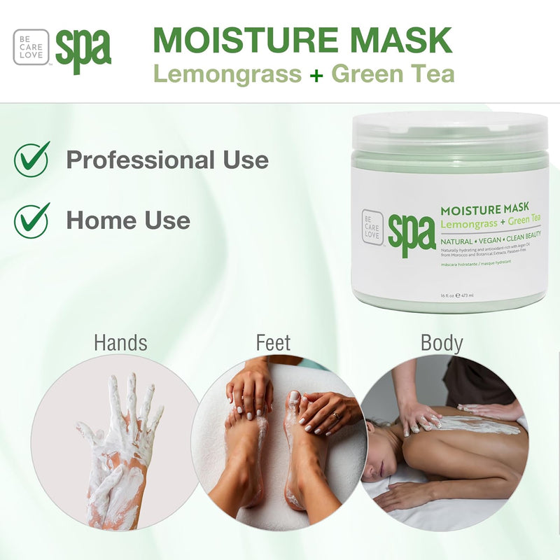 BCL SPA - Mascarilla Hidratante - Hierba Limón + Té Verde 3.8 litros