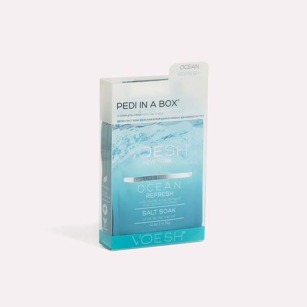 Voesh - Pedi in a Box Deluxe 4 Step - Ocean Refresh (3 Pack)