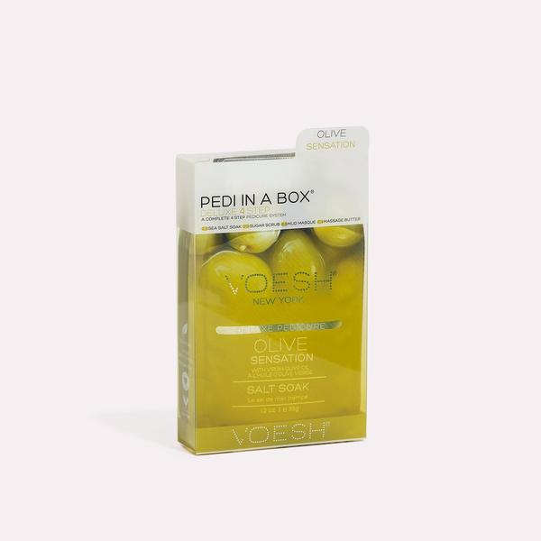 Voesh - Pedi in a Box Deluxe 4 Step - Olive (Pack Of 48)