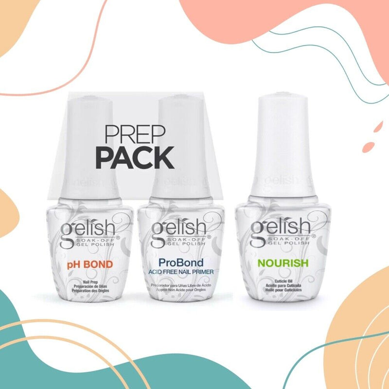 Gelish - Prep Pack pH Bond + ProBond Acid Free Nail Primer + Nourish Oil 0.5 fl oz