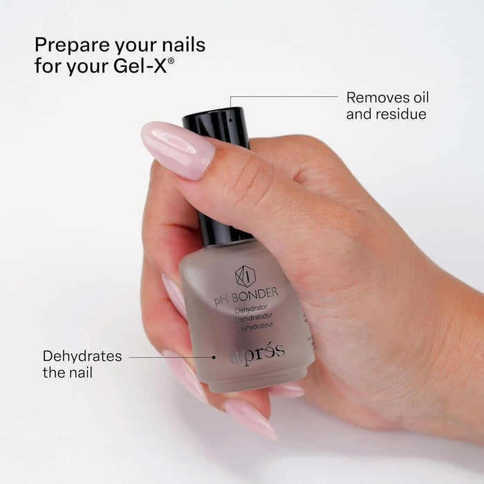 Apres Gel-X Professional Nail Kit pH Bonder, Acid-Free Gel Primer and Extend Gel