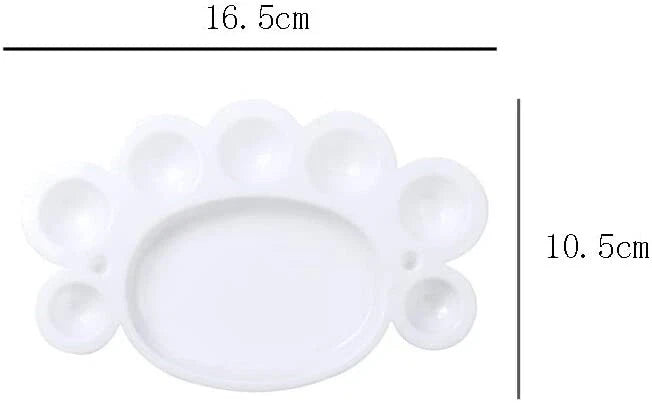5 pcs Nail Art Paint Mixing Palette Paint | Clear
