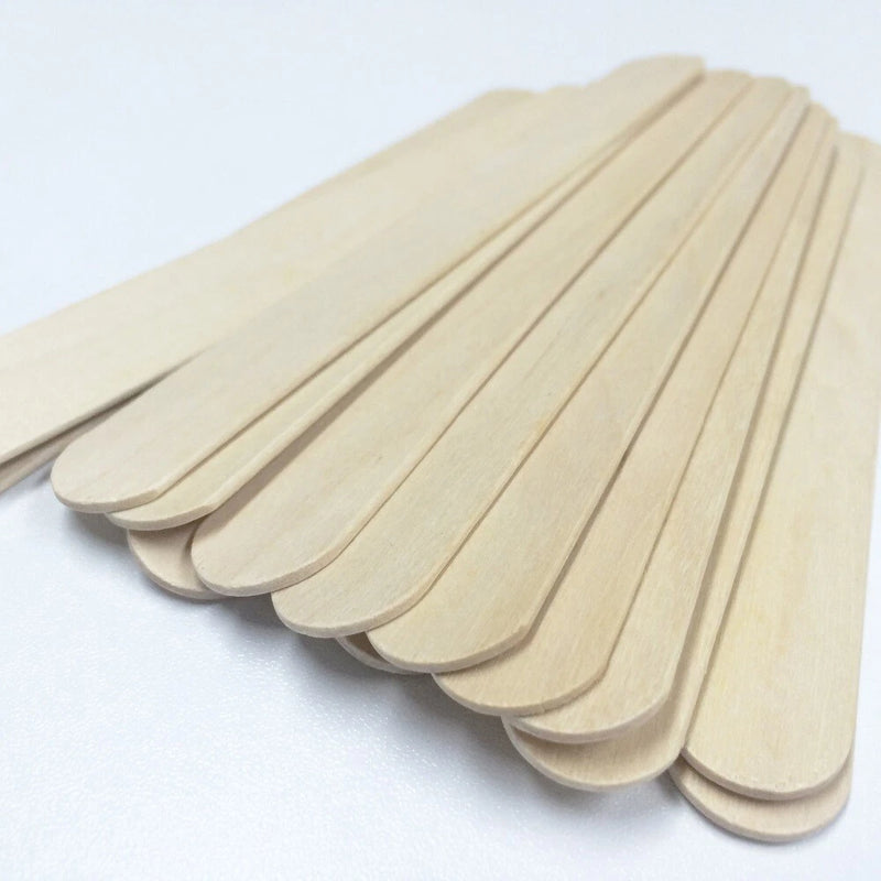 Large Wax Waxing Wood Body Hair Removal Sticks Applicator Spatula 100 pcs