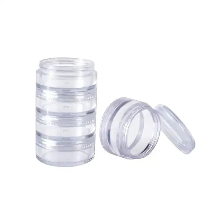 Tarro apilable vacío de 5 niveles Fantasea FSC298 (paquete de 3)