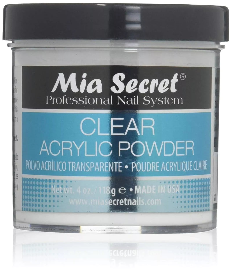 Mia Secret Acrylic Powder - Clear 4 oz