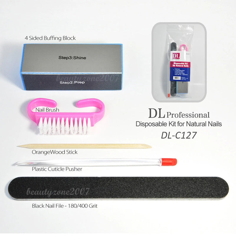 DL Professional - Kit desechable C127 para uñas naturales