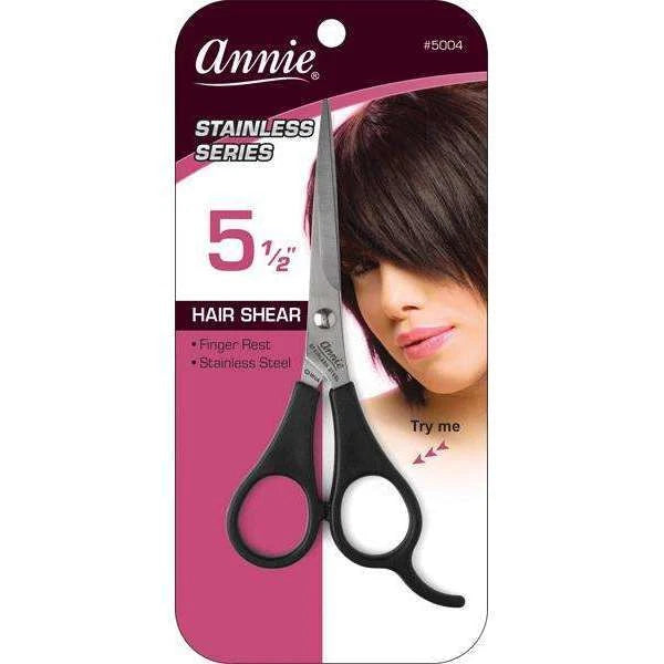 Annie #5004 Hair Shear Stainless Steel Series 5 1/2 Inch (2 pack)
