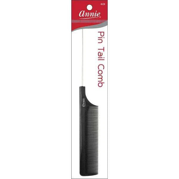 Annie #29 Pin Tail Comb Black (3 pack)