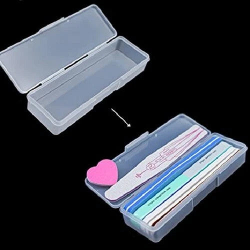 DL Professional - C89 Caja de almacenamiento transparente para herramientas de manicura/pedicura, tamaño pequeño