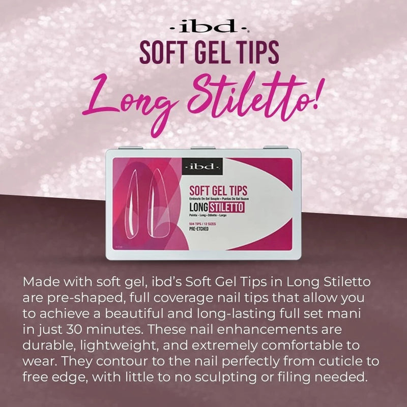 IBD - Soft Gel Tips - Long Stiletto
