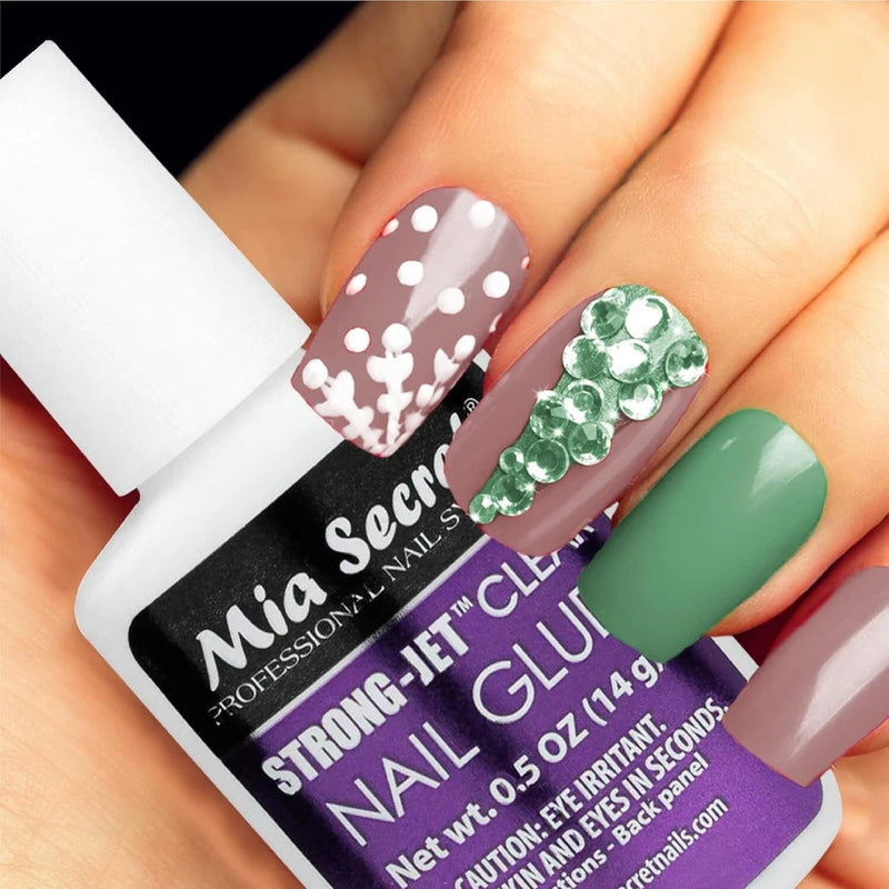 Mia Secret Strong Jet Nail Glue w/ Calcium & Vitamin E 0.28 oz