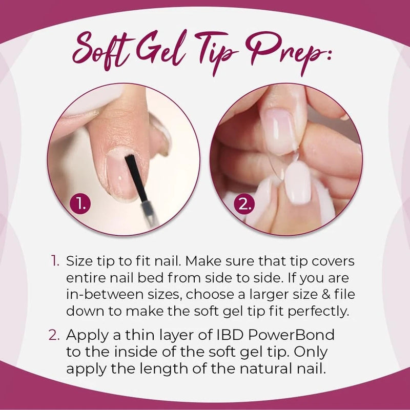 ibd - Soft Gel Tips - Medium Stiletto