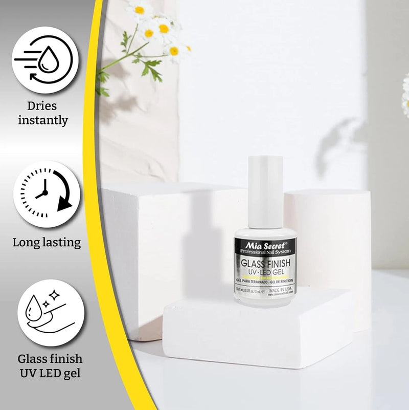 Mia Secret - Glass Finish Gel Top Coat 0.5 fl oz