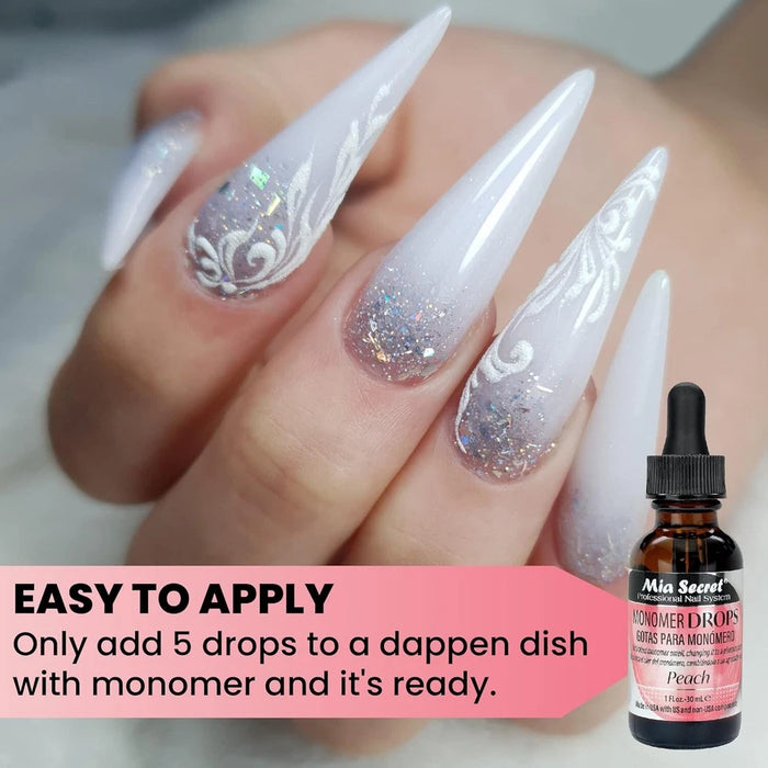 Mia Secret Monomer Drop - Peach Scent 1oz