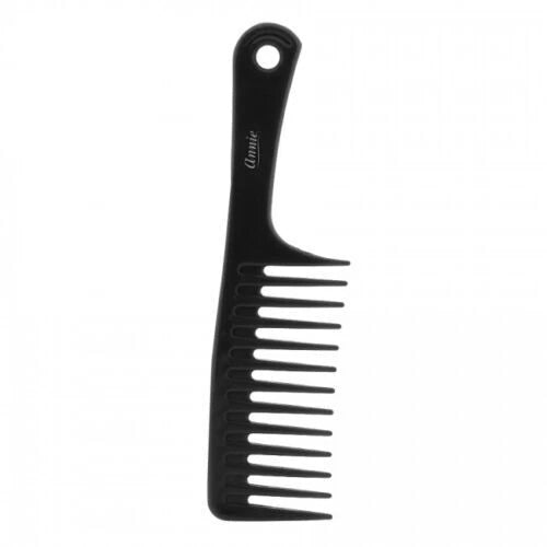 Annie #22 Shampoo Comb with Handle - Black