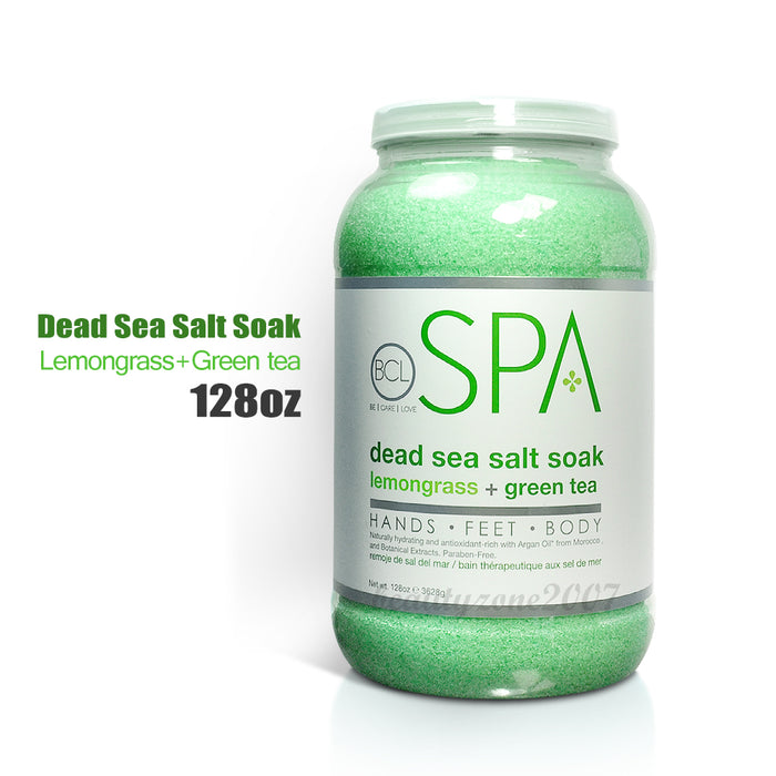 BCL SPA - Dead Sea Salt Soak - Lemongrass + Green Tea 128 oz