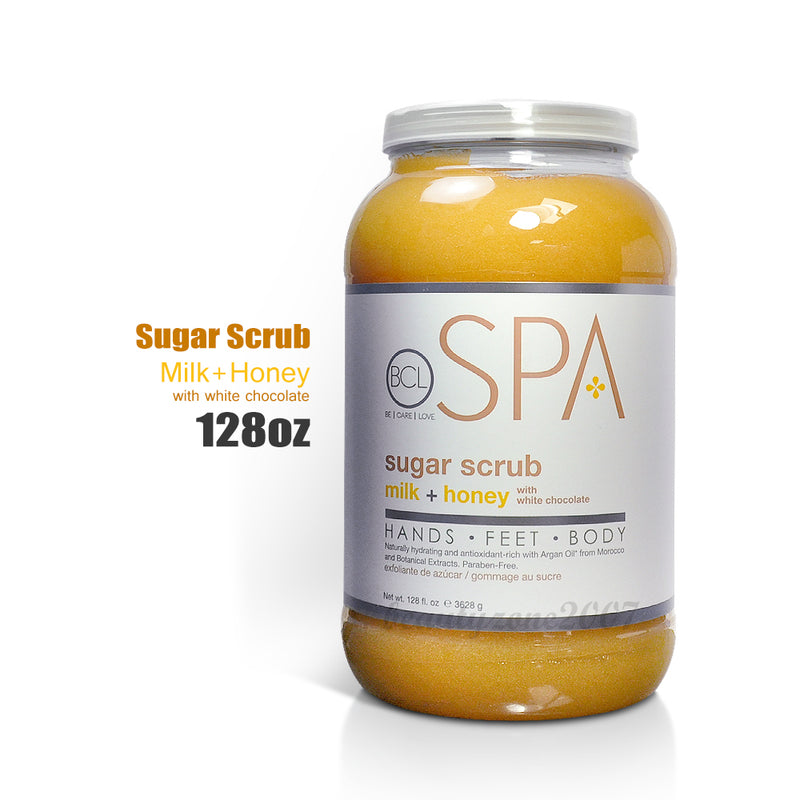 BCL SPA - Exfoliante de azúcar - Leche + Miel 3.8 litros