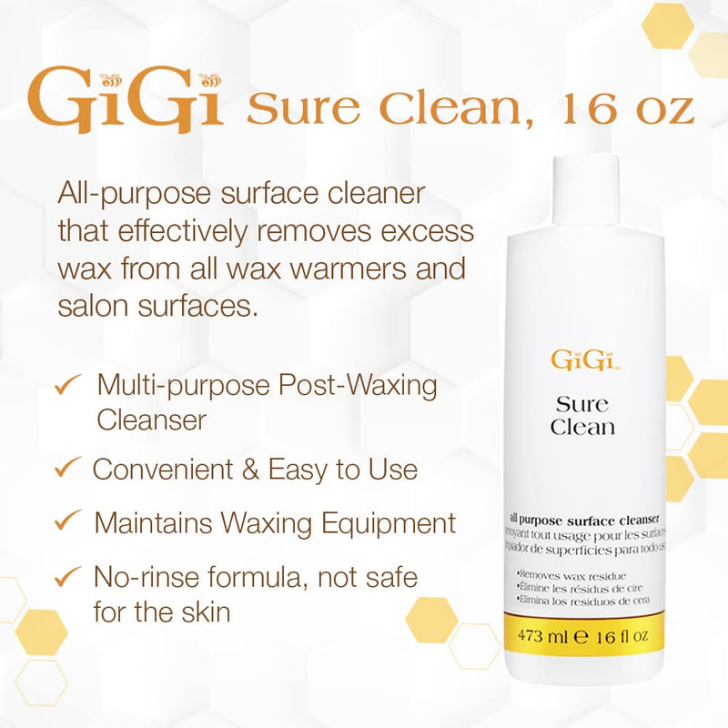 GiGi - Removedor de residuos de cera Sure Clean 473 ml 