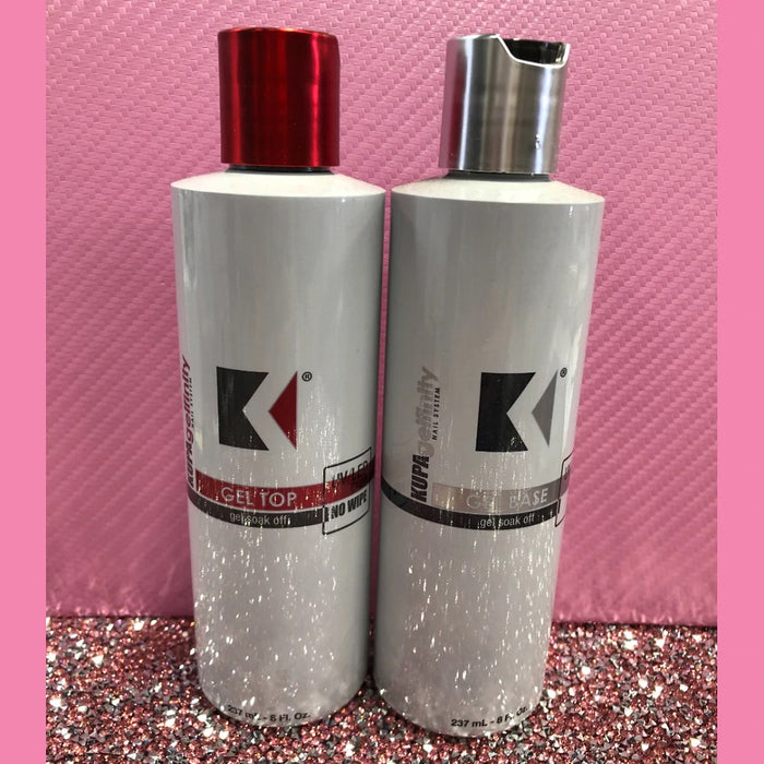 KUPA - GelFinity BASE + No Cleanse TOP Coat DUO Set 8oz