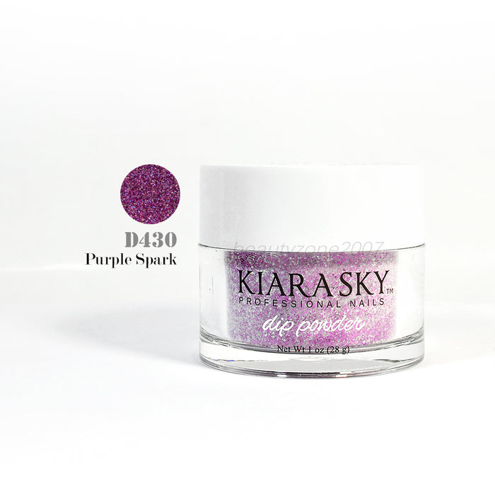 Kiara Sky Dip Powder D430 Purple Spark