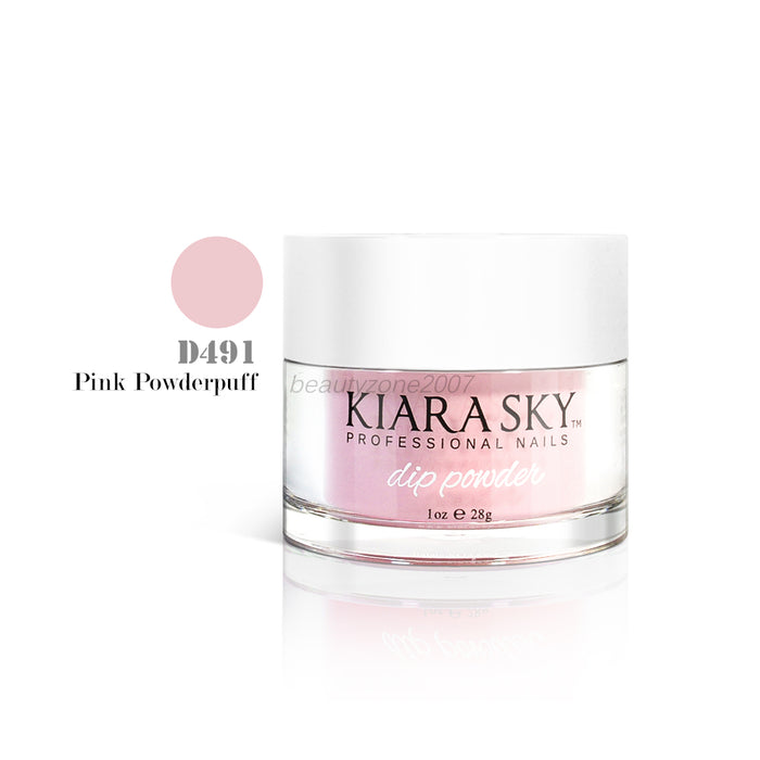 Kiara Sky Dip Powder D491 Pink Powderpuff